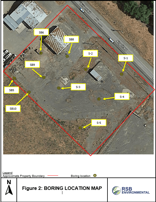 Ph2 Boring Location Map